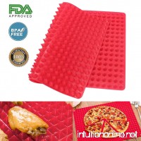 Pyramid Pan Silicone Baking Mat - Nonstick Reusable Pyramid Pan 1PCS - Heat Resistant Roasting Cooking Mat  Fat Reducing Silicone Mats for Healthy Cooking (Red) - B0789C9H71